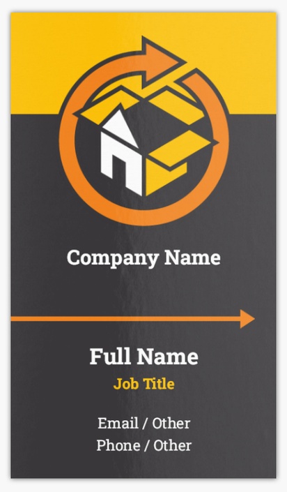 A couriers relocating gray orange design for Modern & Simple