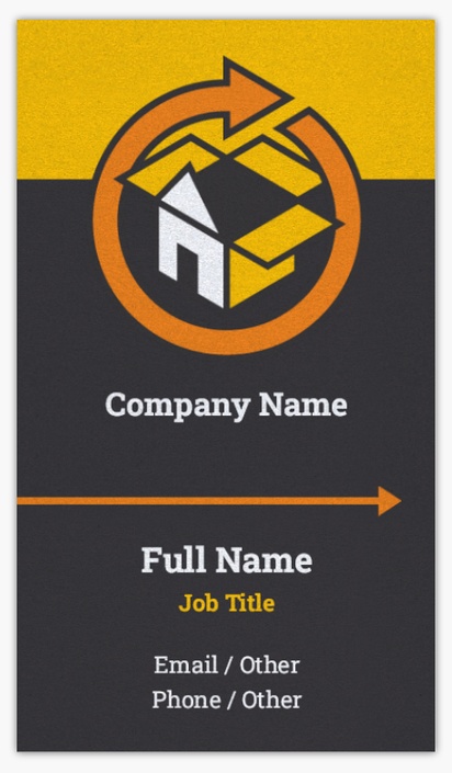 A couriers relocating gray orange design for Modern & Simple