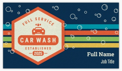 A fun wash club blue orange design