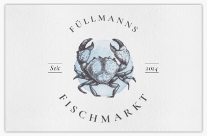 Designvorschau für Designgalerie: Naturpapier Visitenkarten Fischmarkt