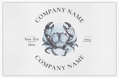 Design Preview for Design Gallery: Fish Markets Natural Uncoated Business Cards