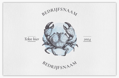 Voorvertoning ontwerp voor Ontwerpgalerij: Viswinkel Visitekaartjes van natuurpapier