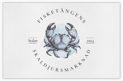 Förhandsgranskning av design för Designgalleri: Fiskmarknad Visitkort med obestruket naturligt papper