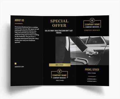 Design Preview for Design Gallery: Car Services Flyers & Leaflets, Tri-fold DL (99 x 210 mm)