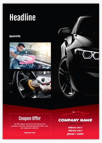 Design Preview for Design Gallery: Automotive & Transportation Flyers and Pamphlets,  No fold A4