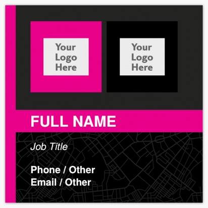 Design Preview for Design Gallery: Taxi Service Matte Visiting Cards, Square (63.5 x 63.5 mm)