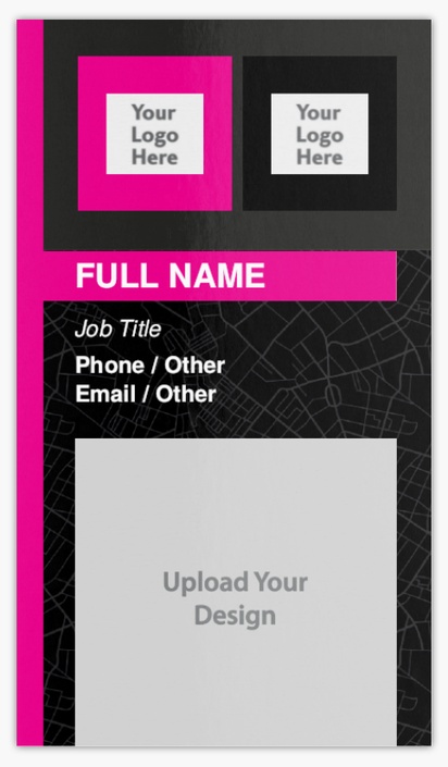 A uber logo pink black design with 3 uploads