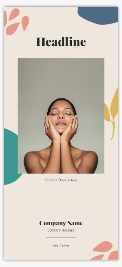 Design Preview for Design Gallery: Skin Care Rate Cards