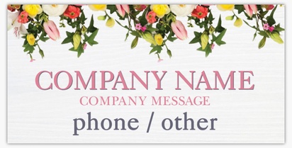 Design Preview for Design Gallery: Florists Vinyl Banners, 25 x 50 cm