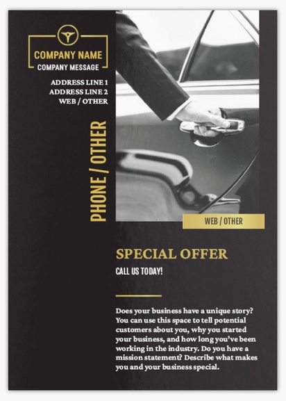 Design Preview for Design Gallery: Car Services Flyers & Leaflets,  No Fold/Flyer A6 (105 x 148 mm)