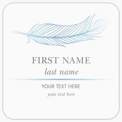 Design Preview for Religious & Spiritual Rounded Corner Business Cards Templates, Square (2.5" x 2.5")