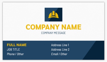 Design Preview for Design Gallery: Building Construction Matte Visiting Cards, Standard (89 x 51 mm)