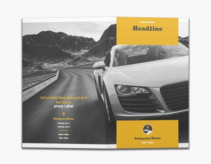A map car rental gray yellow design for Modern & Simple