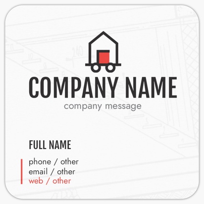 Design Preview for Design Gallery: Accommodations Rounded Corner Business Cards, Rounded Square (65 x 65 mm)