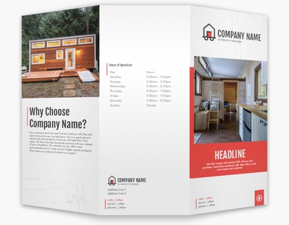 Design Preview for Building Construction Custom Brochures Templates, 8.5" x 11" Tri-fold