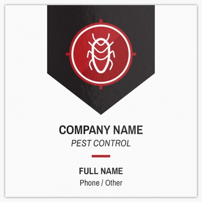 Design Preview for Design Gallery: Pest Control Ultra-Thick Business Cards, Square (65 x 65 mm)