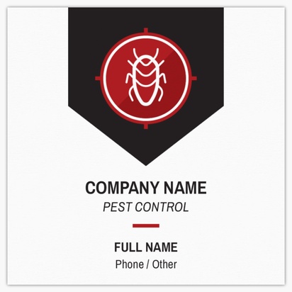 Design Preview for Design Gallery: Pest Control Standard Business Cards, Square (65 x 65 mm)