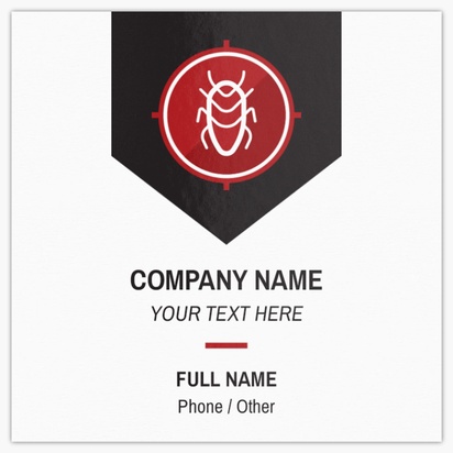 Design Preview for Pest Control Standard Business Cards Templates, Square (2.5" x 2.5")