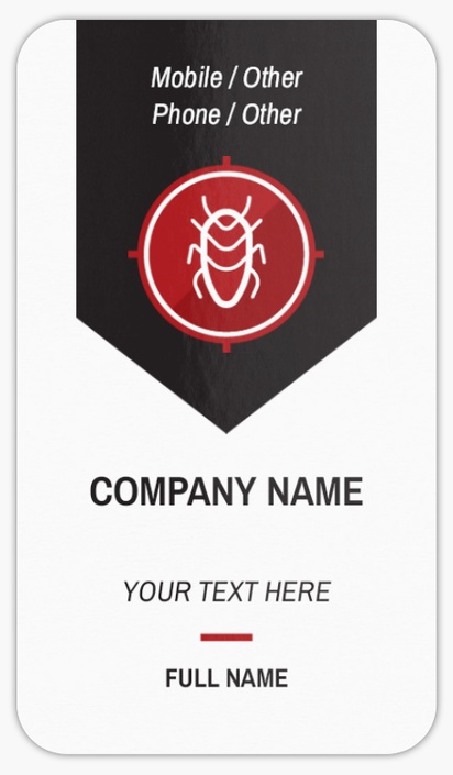 Design Preview for Design Gallery: Pest Control Rounded Corner Business Cards, Standard (3.5" x 2")