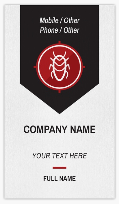 Design Preview for Design Gallery: Pest Control Non-Tearable Visiting Cards