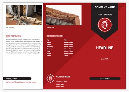 Design Preview for Design Gallery: Pest Control Flyers, Tri-fold DL