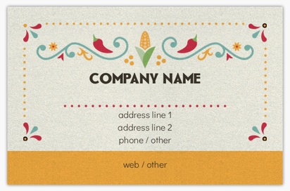 Design Preview for Design Gallery: Gourmet & Fine Food Pearl Business Cards