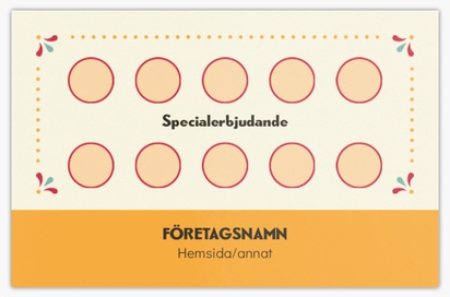 Förhandsgranskning av design för Designgalleri: Mat på hjul Extratjocka visitkort, Standard (85 x 55 mm)