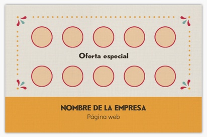 Vista previa del diseño de Galería de diseños de tarjetas de fidelidad para servicios de alimentación