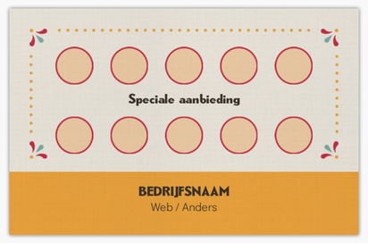 Voorvertoning ontwerp voor Ontwerpgalerij: IJs- en eetkraampjes Linnen visitekaartjes