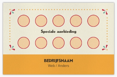 Voorvertoning ontwerp voor Ontwerpgalerij: Restaurants Visitekaartjes van natuurpapier