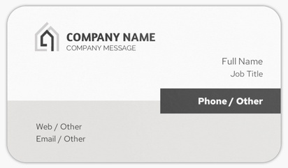 Design Preview for Modern & Simple Rounded Corner Business Cards Templates, Standard (3.5" x 2")