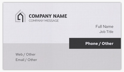 Design Preview for Modern & Simple Linen Business Cards Templates, Standard (3.5" x 2")