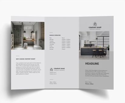 Design Preview for Design Gallery: construction, repair & improvement Brochures, Tri-fold DL