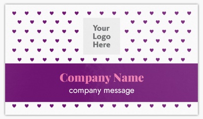 A playful logo purple design for Valentine's Day with 1 uploads