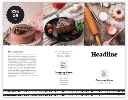Design Preview for Design Gallery: Candy Shops Menu Cards, Tri-Fold Menu