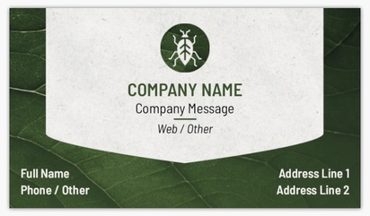 Design Preview for Design Gallery: Pest Control Matte Visiting Cards, Standard (89 x 51 mm)