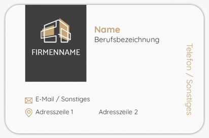 Designvorschau für Designgalerie: Visitenkarten mit abgerundeten Ecken Immobilien, Abgerundet Standard (85 x 55 mm)