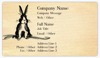 Design Preview for Design Gallery: Animals Business Card Stickers