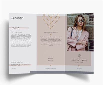 Design Preview for Design Gallery: Clothing Folded Leaflets, Tri-fold DL (99 x 210 mm)