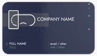 Design Preview for Electronics Rounded Corner Business Cards Templates, Standard (3.5" x 2")