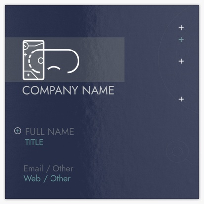 Design Preview for Electronics Glossy Business Cards Templates, Square (2.5" x 2.5")
