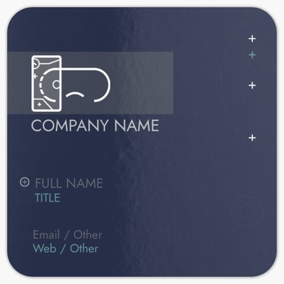 Design Preview for Electronics Rounded Corner Business Cards Templates, Square (2.5" x 2.5")