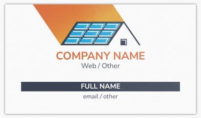 Design Preview for Design Gallery: Roofing Glossy Visiting Cards, Standard (89 x 51 mm)