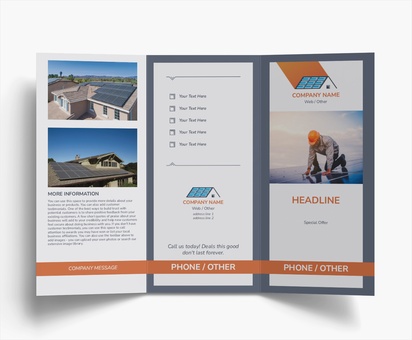 Design Preview for Design Gallery: Roofing Flyers & Leaflets, Tri-fold DL (99 x 210 mm)