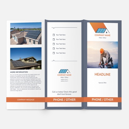 Design Preview for Design Gallery: House Constructions And Repairs  Brochures, DL Tri-fold