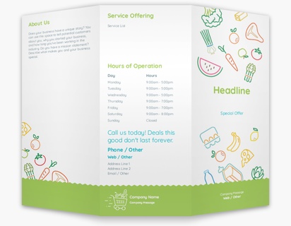 Design Preview for Design Gallery: Organic Food Stores Custom Brochures, 8.5" x 11" Tri-fold