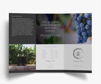 Design Preview for Design Gallery: Beer, Wine & Spirits Folded Leaflets, Tri-fold DL (99 x 210 mm)