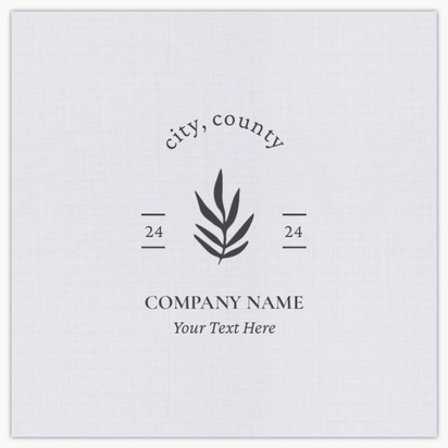 Design Preview for Marketing & Communications Linen Business Cards Templates, Square (2.5" x 2.5")