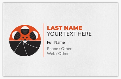 Design Preview for Design Gallery: Movies & Film Natural Uncoated Business Cards