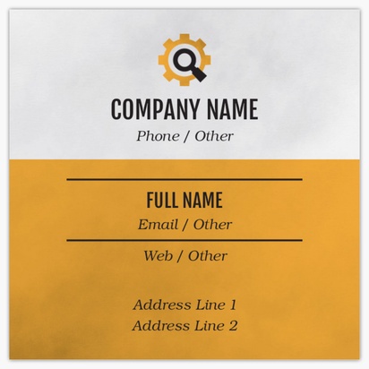 Design Preview for Design Gallery: Recruiting & Temporary Agencies Square Business Cards